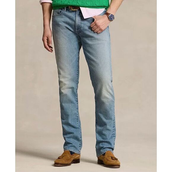 Polo Ralph Lauren Men's 32x30 Varick Slim Straight Stretch Jeans Medium Wash - Picture 1 of 10